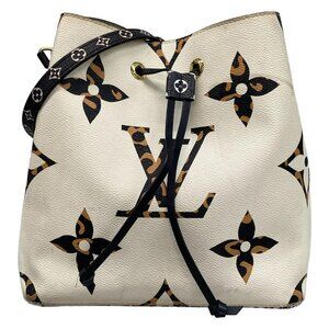 LOUIS VUITTON NeoNoe M44679 Cream Black Brown Monogram Jungle